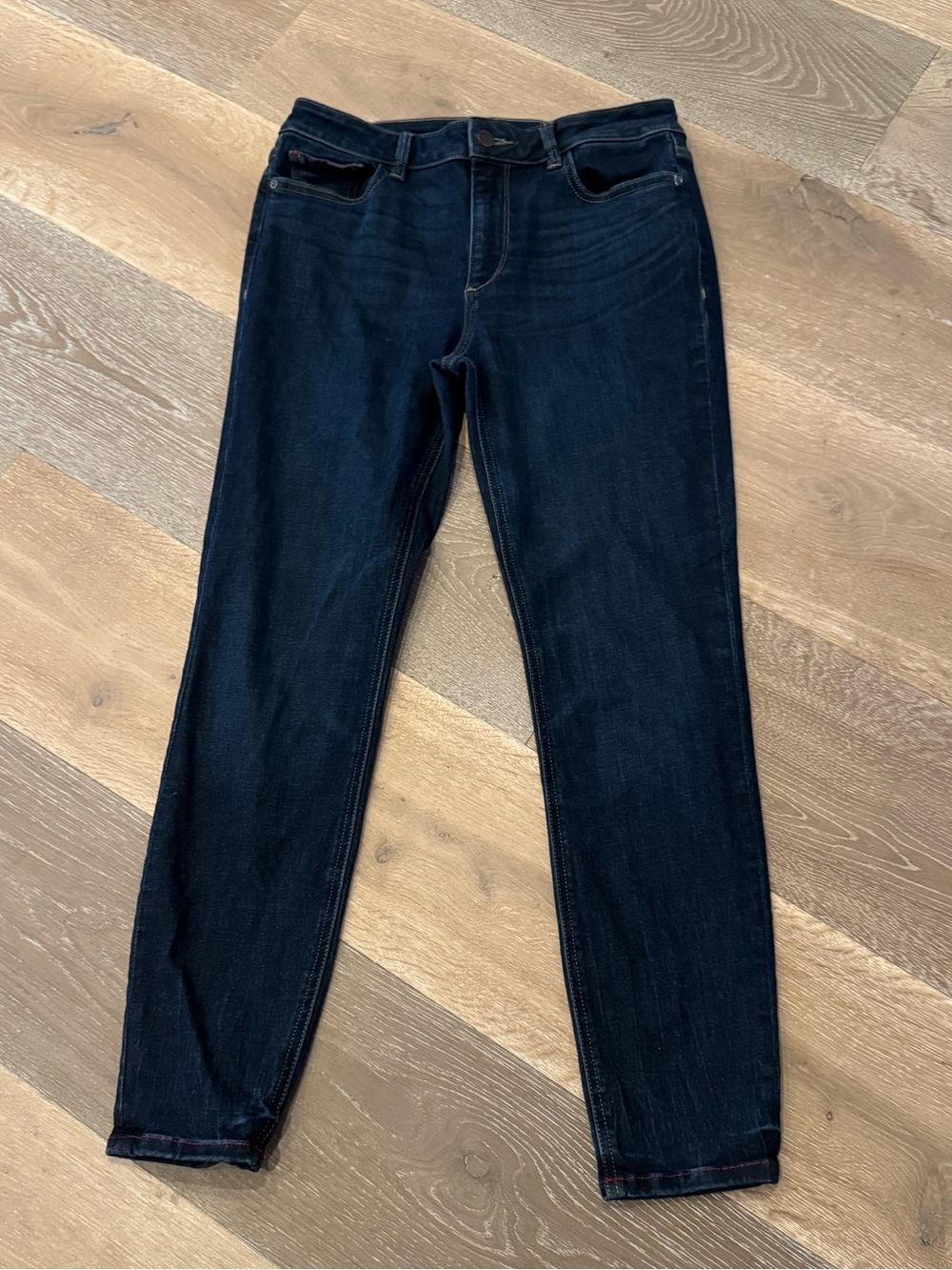 DL1961 Women's Florence Ankle Mid Rise Instasculpt Skinny Jeans in Mesquite
